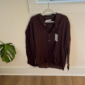 Men’s brown linen shirt